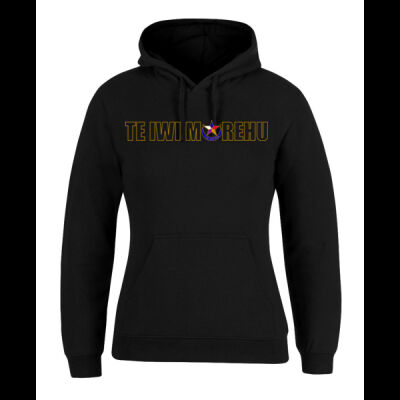 TE IWI MOREHU/Whetu Marama GOLD lettering Hoodie - Super Saiyan Sized Thumbnail