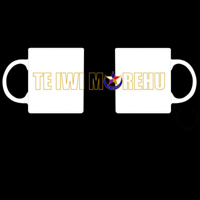 TE IWI MOREHU simple text GOLD lettering - mug Thumbnail